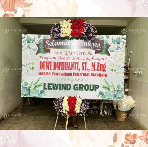 Karangan Bunga Selamat dan Sukses Namira Malang 16