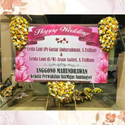 Karangan Bunga Happy Wedding Namira Malang 30