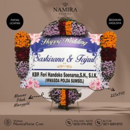 Karangan Bunga Happy Wedding Namira 33